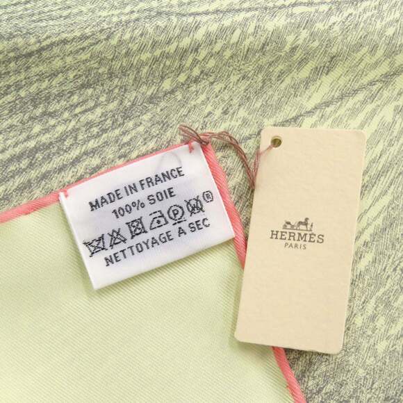 HERMES Authentic Yellow Silk Scarf - Picture 5 of 5